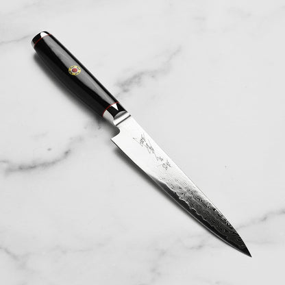 Enso SG2 Utility Knife - Made in Japan - 101 Layer Stainless Damascus, 6"