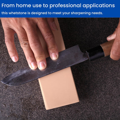 BJDesign Premium KING Whetstone Set Include 1000/6000 Grit Combination Whetstone made in Japan, Knife Angle Holder, Wiping Cloth and Stable Plastic Base