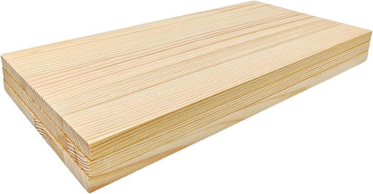 4PCS Rectangle Wood Boards Unfinished Wood Blocks for Crafting, 8x6x1in Blank Whittling Wooden Blocks for Wood Carving,Painting & Burning