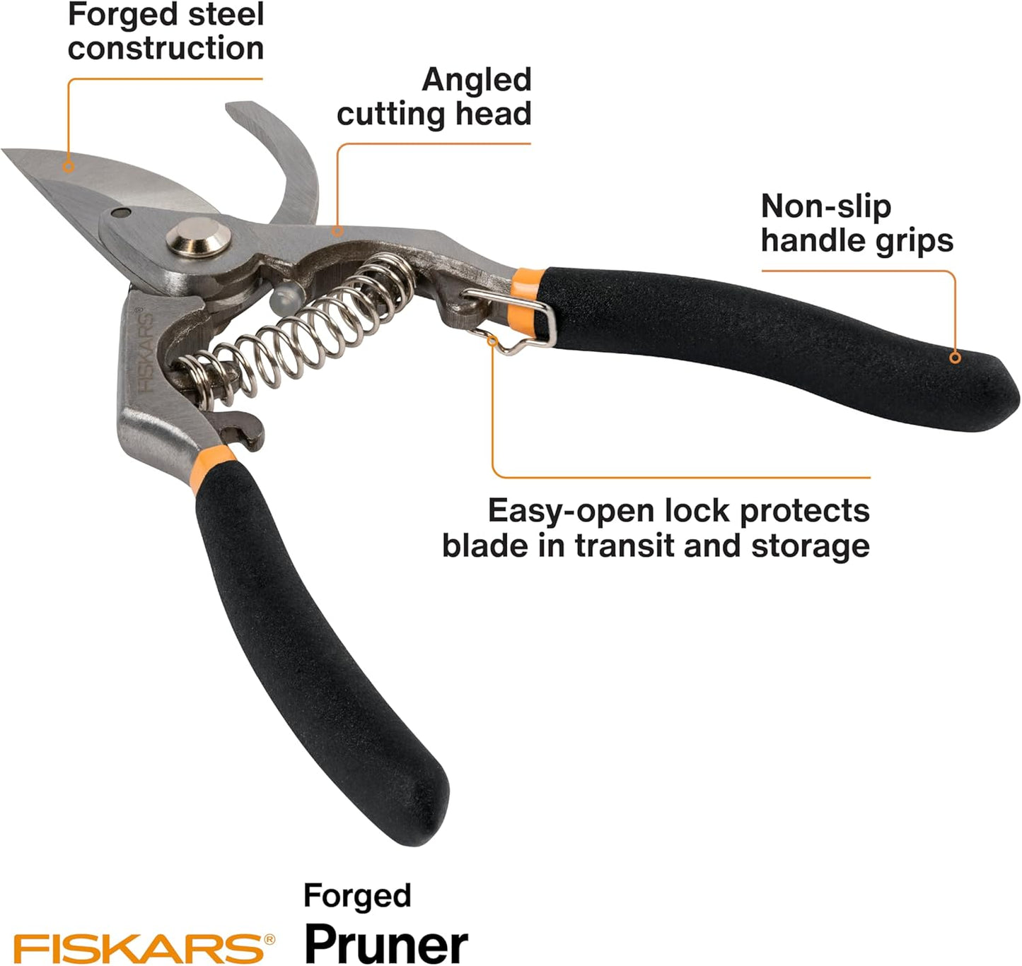 Fiskars 2-Piece Pruning & Veggie Shears Set, Explore Collection Garden Tool Kit, Bypass Pruner for Light Trimming, Vegetable Shears with Serrated Stainless Steel Blades for Harvesting Flowers & Herbs