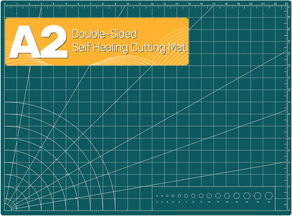 Foldable Self Healing Cutting Mat, 17" x 11", Rotary Cutting Mat for Sewing, Quilting, Scrapbooking, Craft Cutting Board for Hobby Use(A3)