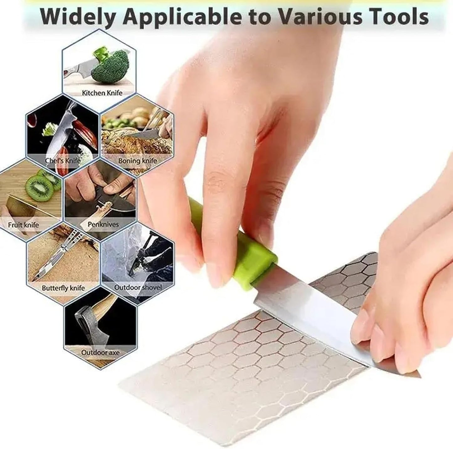 Diamond Sharpening Stone Set,8 Pcs Diamond Lapping Plate Coarse/Medium/Fine Grit Sharpener,240/400/600/800/1000/1500/2000/3000 Grit，Perfect Assistance Sharpener Angle Guide