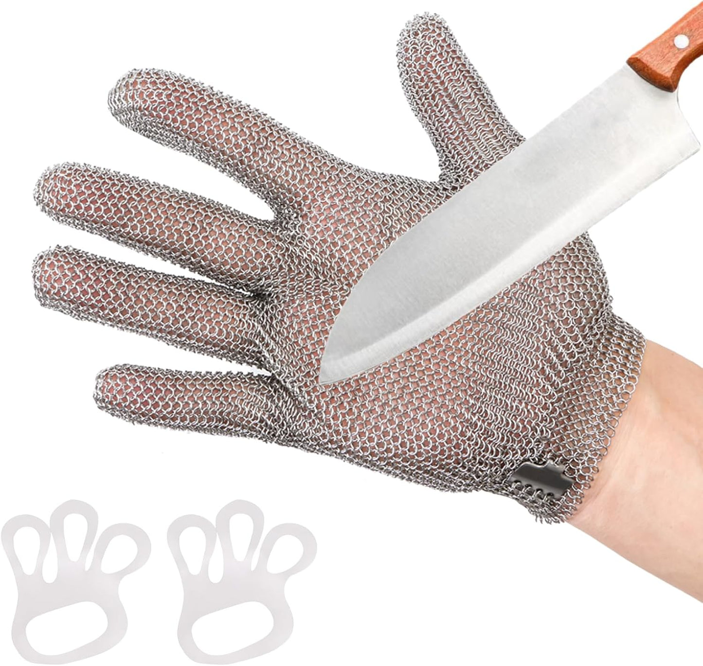Top grade cut resistant stainless steel mesh chainmail gloves for butchering, protective gloves