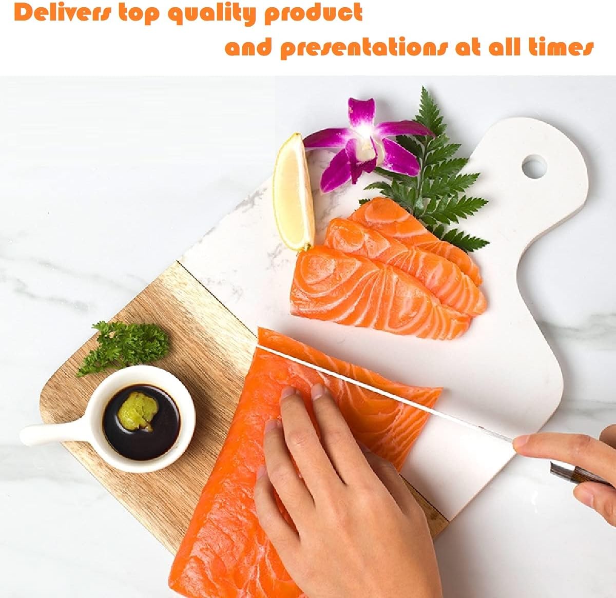 Resafy Acacia Wood Cutting Board,Butcher Block Chopping Board Charcuterie Cheese Carving Serving,Suitable for Kitchen,Restaurants,Dining Room and Baking（White）