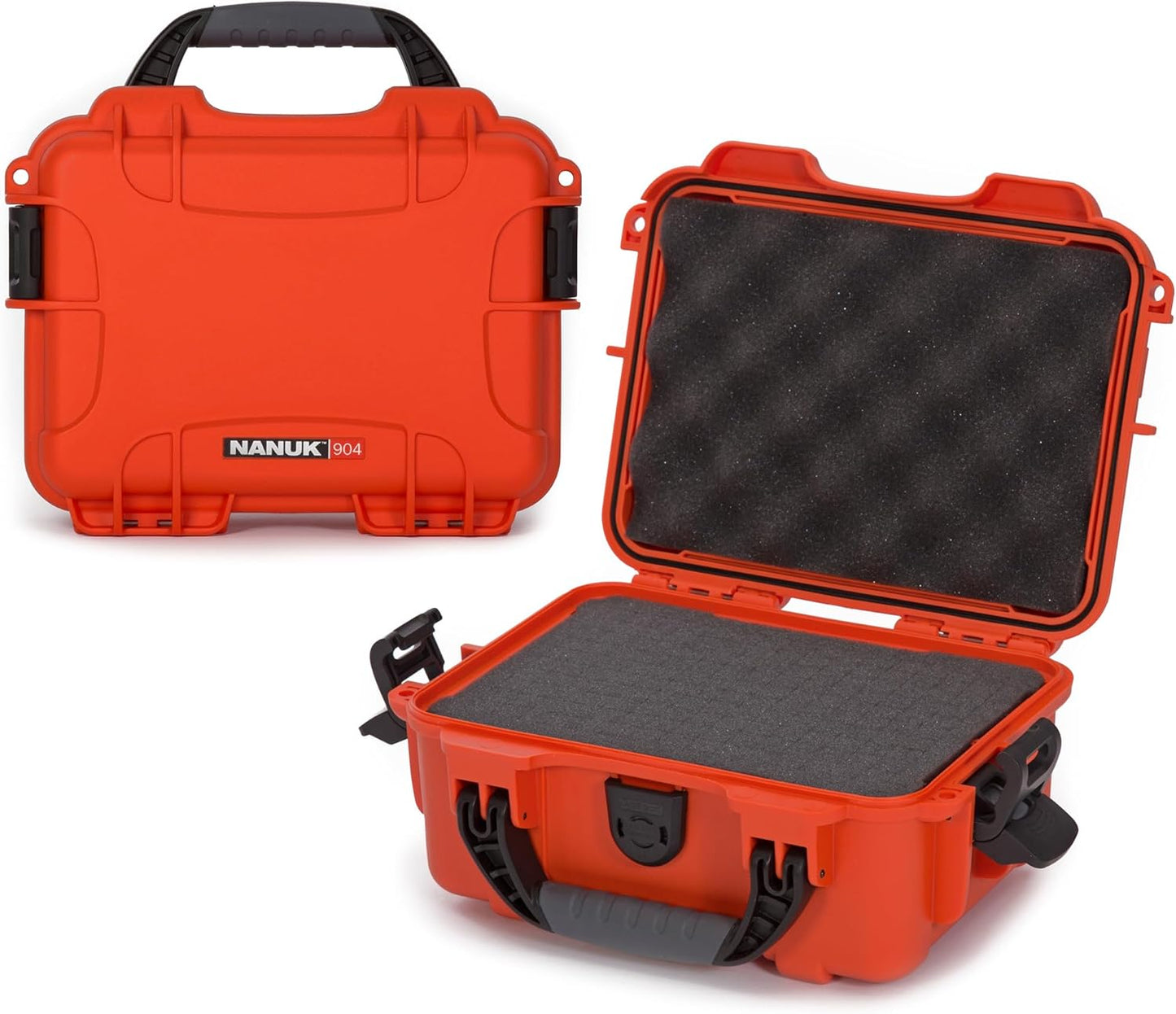 NANUK 904 Hard Case with Foam – IP67 Waterproof Protective Case for Camera, Drone & Gear – Impact-Resistant & Dustproof – Perfect for Travel 10.2" x 7.9" x 4.5" – Yellow