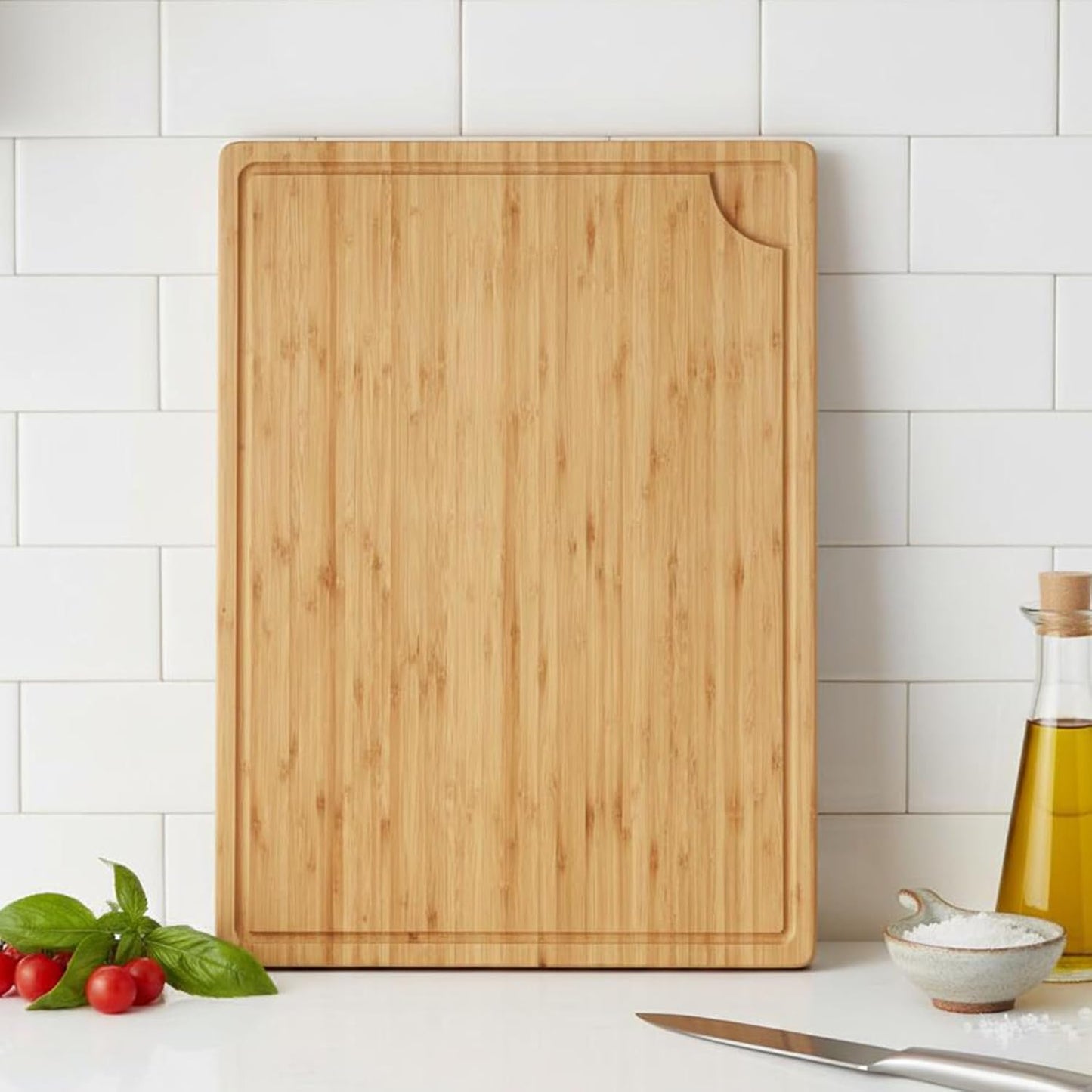 30 x 20 Inch Extra Large Wood Stove Top Cover Chopping Board, Bamboo Kitchen Cutting Board for BBQ, Turkey Carving Board, Large Charcuterie Boards for Party, Over the Sink Cutting Board