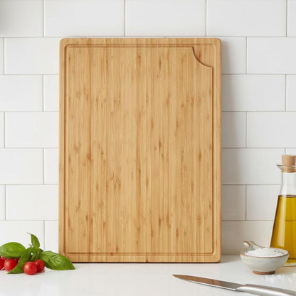30 x 20 Inch Extra Large Wood Stove Top Cover Chopping Board, Bamboo Kitchen Cutting Board for BBQ, Turkey Carving Board, Large Charcuterie Boards for Party, Over the Sink Cutting Board