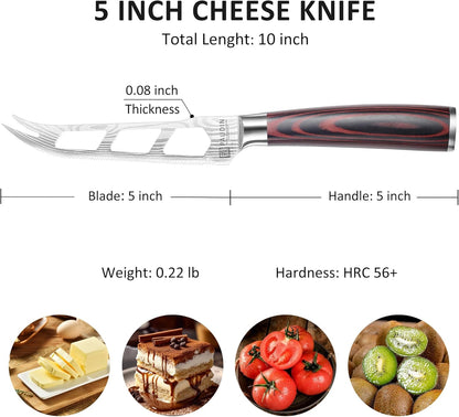 PAUDIN Chef Knife, 10 Inch Meat Knife, Ultra Sharp Brisket Slicing Knives, High Carbon Stainless Steel Kitchen Knife with Ergonomic Handle for BBQ, Roast, Meats and Vegetables