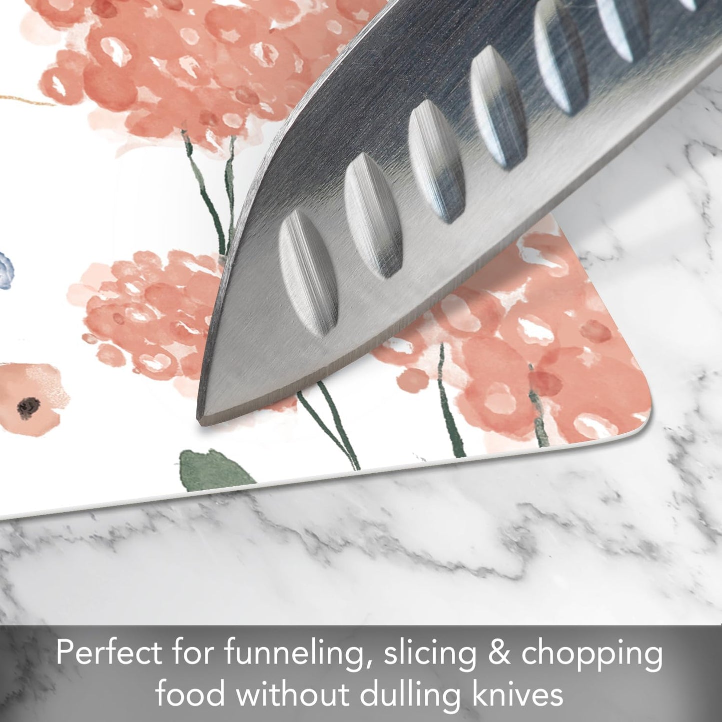 Cut N' Funnel Farmhouse Fall Designer Flexible Cutting Board Mat 15" x 11.5" Made in the USA Decorative Flexible Easy to Clean
