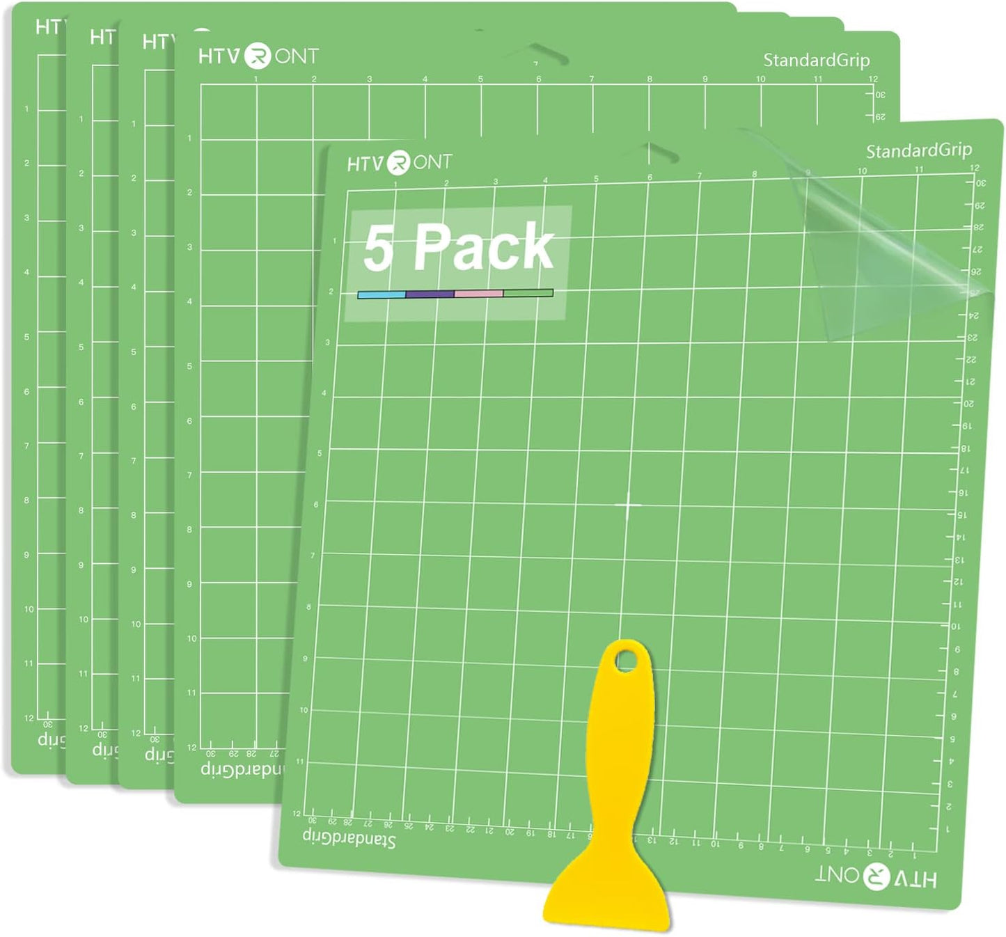 HTVRONT 5 Packs Self Healing Cutting Mat- 12" x 18” Double-Sided Cutting Mats for Crafts, A3 High-Density Sewing Mat with Grid for Fabric Quilting Modeling Hobby Scrapbooking Project