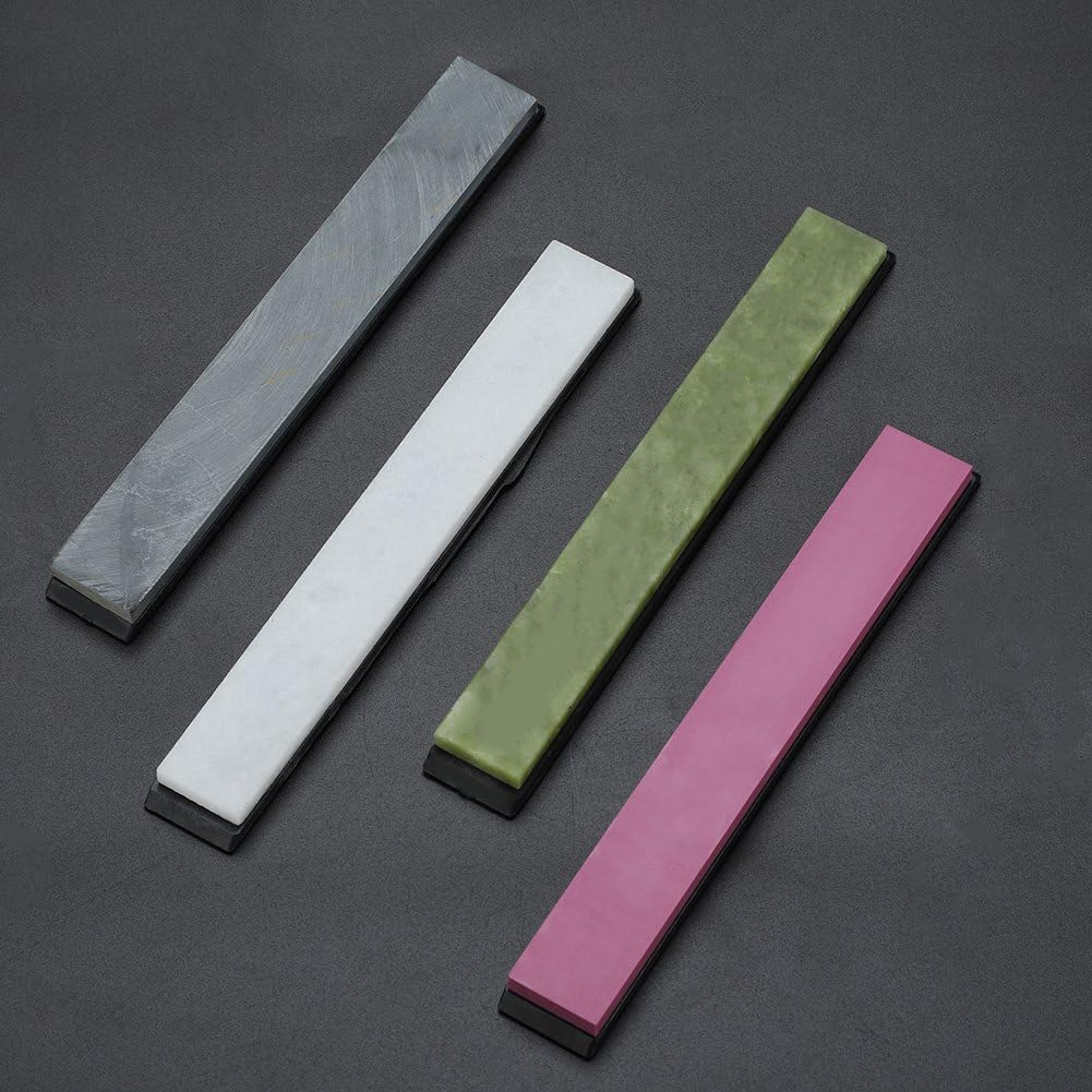 Grindstone with Base Non-slip Colorful for Sharpening Fixed-angle Sharpener Stone Sharpening Tool Kitchen 4pcs/set
