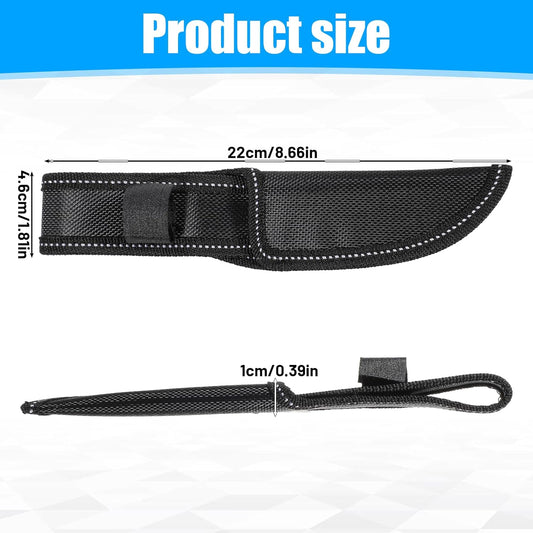 Black Nylon Knife Sheath, Universal Knife Covers or Sleeves for Outdoor, Portable Knives Guard for Chef and Kitchen