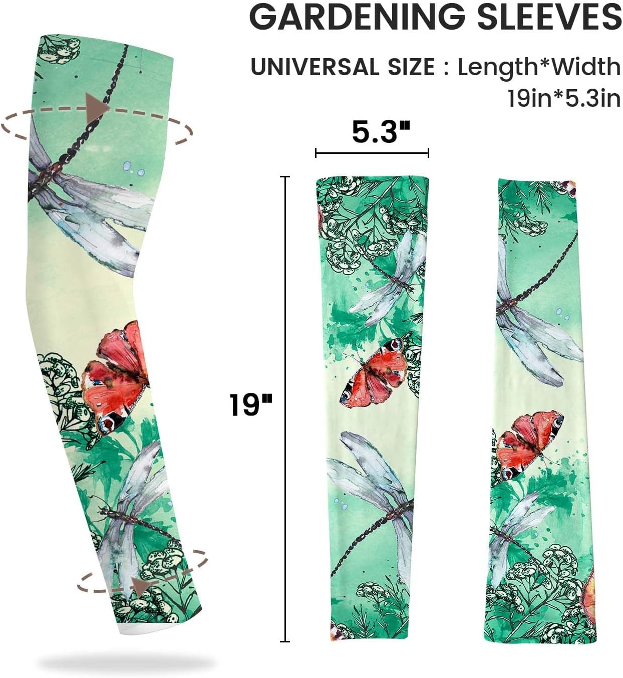 YPHCDO Gardening Sleeves Farm Sun Protection Arm Cooling Sleeves Thorn Proof Garden for Women Men with Thumb Hole
