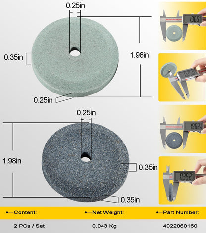 Sharpening Stones For BIZERBA, Grinding And Truing Stone Set Compatible with Bizerba Slicer All Models SE8, SE8L, SG8D, VS8, VS8D, VS8F, A330, A400, GSP, SE12, G13, SE355, SE128, A330FB, VS12