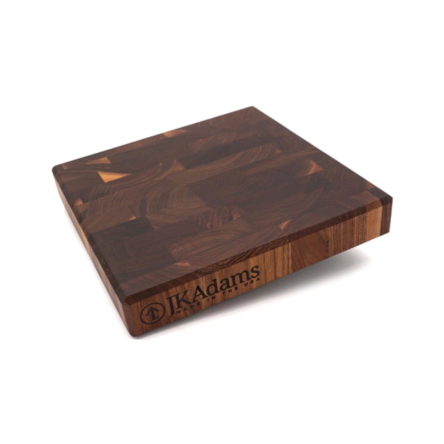 J.K. Adams Professional Series End Grain Cutting Board, Walnut, 12"x12"x2", Wood Cutting Board, Butcher Block, Wood Cutting Boards for Kitchen