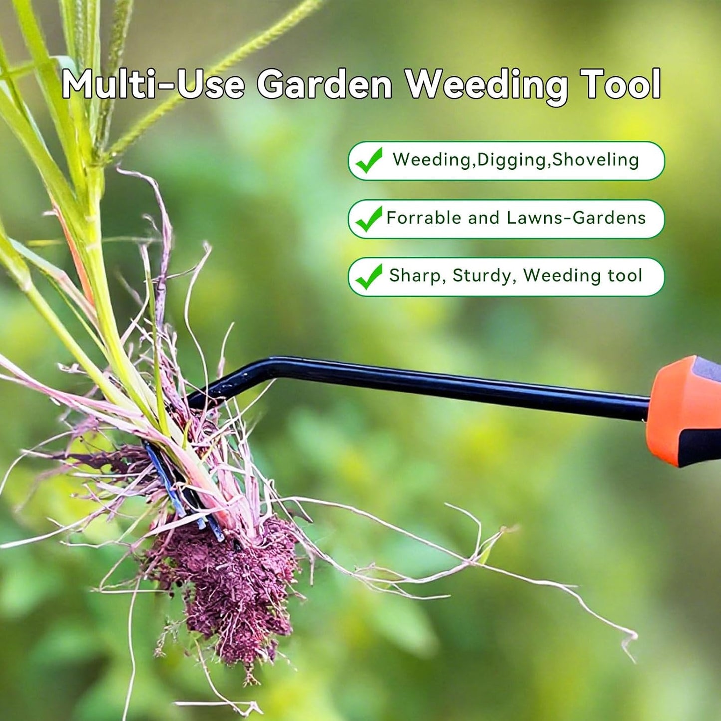 Weed Puller Tool,Portable Garden Hand Tool for Weed Removal,2026 New Garden Weeder Tool Stainless Steel Hand Weeder Tool,Tools for Vegetable Gardening Backyard Farm Planting & Weeding