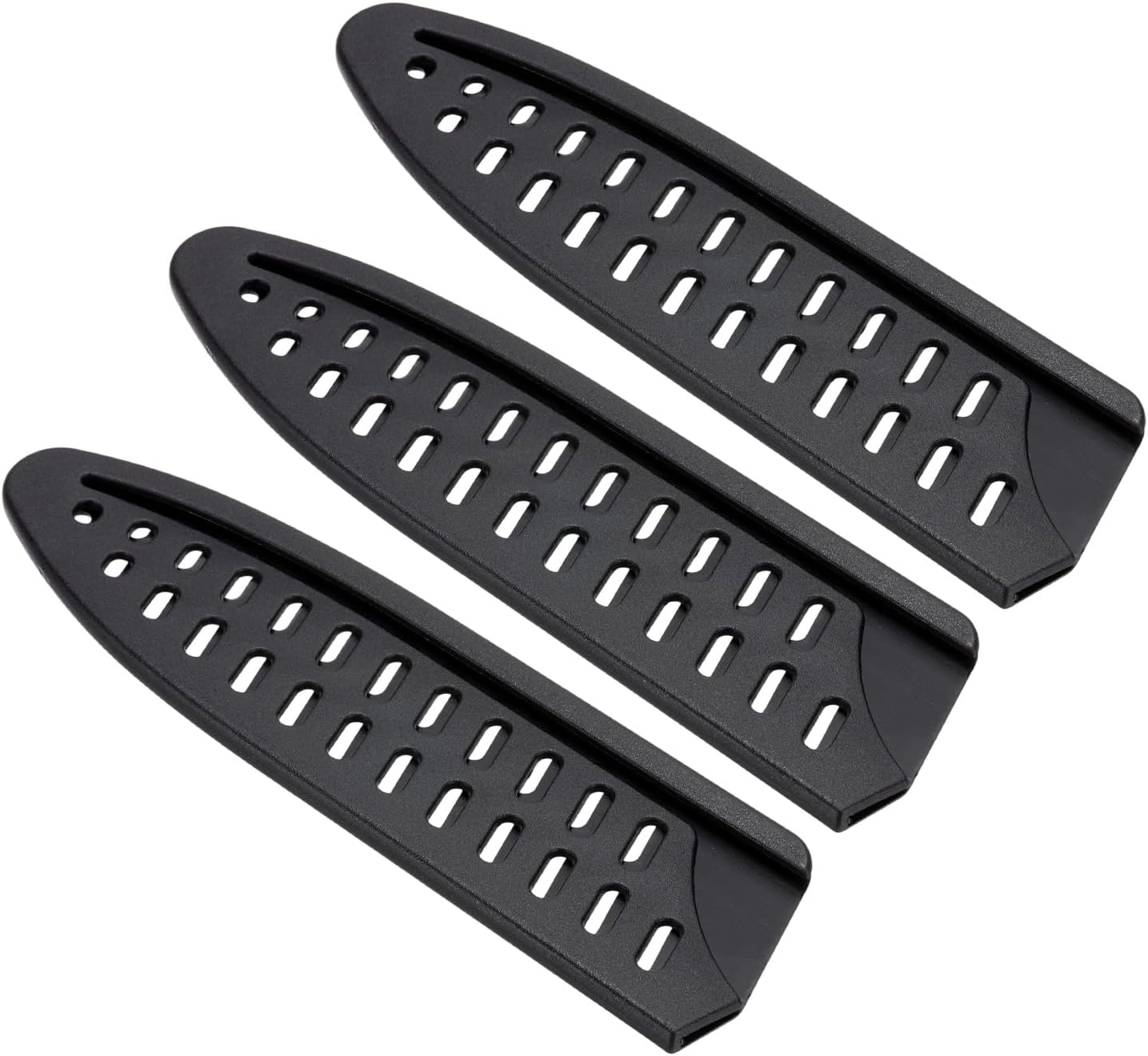 PATIKIL PP Safety Knife Cover Sleeves for 6" Chef Knife, 3 Pack Knives Edge Guard Blade Protector Universal Knife Sheath Portable for Kitchen, Black