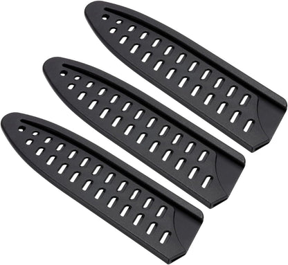 PATIKIL PP Safety Knife Cover Sleeves for 6" Chef Knife, 3 Pack Knives Edge Guard Blade Protector Universal Knife Sheath Portable for Kitchen, Black
