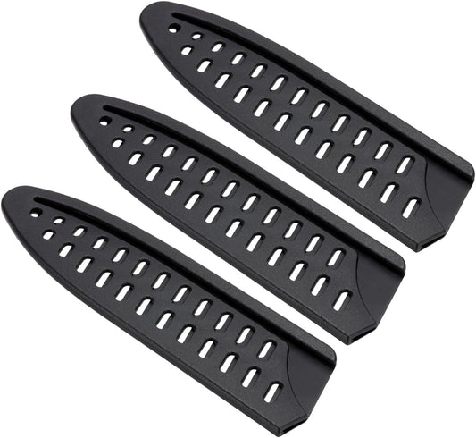 PATIKIL PP Safety Knife Cover Sleeves for 6" Chef Knife, 3 Pack Knives Edge Guard Blade Protector Universal Knife Sheath Portable for Kitchen, Black