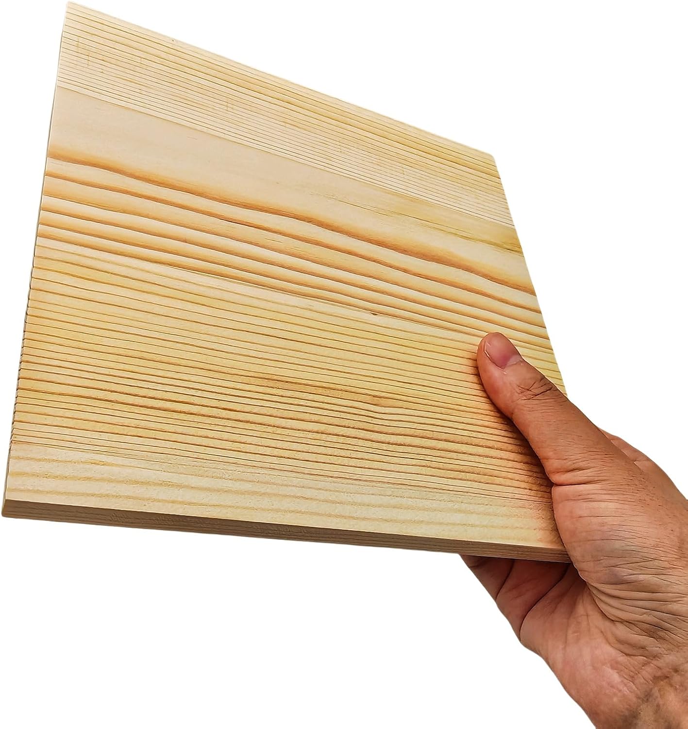 6PCS Unfinished Wood Square Blocks for Crafts, 6x6x1in Blank Wooden Squares Pine Wood Boards for Carving,DIY Wood Coasters,Painting & Burning