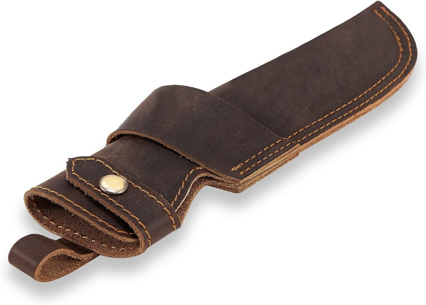 Knife Sheath,Leather Knife Sheath for Belt,Chef Knife Guard,Knife Holster for 5 inch Blade Knife,Knife Holder,Knife Cover Sleeve,EDC Belt Organizer,Sheath for Chef Meat Cleaver,Gifts for Men