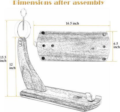 Resafy Ham Stand for Carving Spanish Hams and Italian Prosciutto,Ham Rack Holder for Slicing Acacia Wooden with Non-slip Pads,Stable Sturdy Wood Board