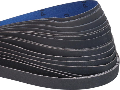 1x30 Inch Silicon Carbide Sanding Belts, 4 PCS Each of 80,120, 240, 400, 800,1000 Grits Knife Sharpening Belt Kits for 1 x 30 Inch Belt Sander, 24 Pack