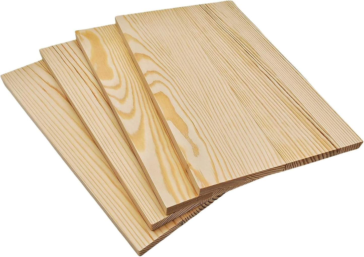 4PCS Rectangle Wood Boards Unfinished Wood Blocks for Crafting, 8x6x1in Blank Whittling Wooden Blocks for Wood Carving,Painting & Burning