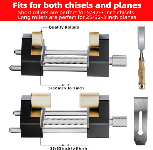 GOINGMAKE Honing Guide System Chisel Sharpening Kit for Woodworking Chisels and Planes 5/32" to 3" Chisel Sharpener Sharpening Holder Guide with Sharpening Angle Fixture, Angle Gauge and Storage Case