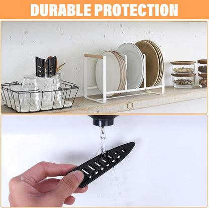 2 Pack Safety Knife Covers, PP Plastic Kitchen Knifes Blade Protector, Universal Guards Knife Covers or Sleeves for 3.5'' Paring Bread Carving Chef Knifes