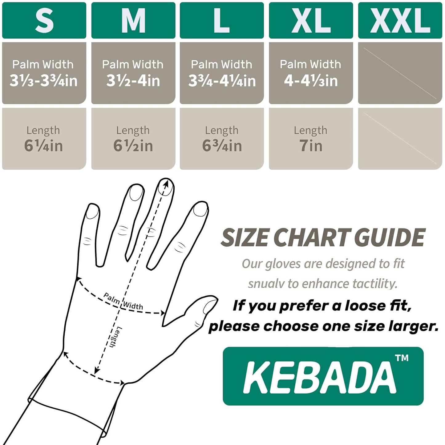Kebada Cut Resistant Gloves, ANSI A2 Cutting Glove, PU Coated, Touchscreen, Multi-Purpose Model C2, 3 Pairs, Large