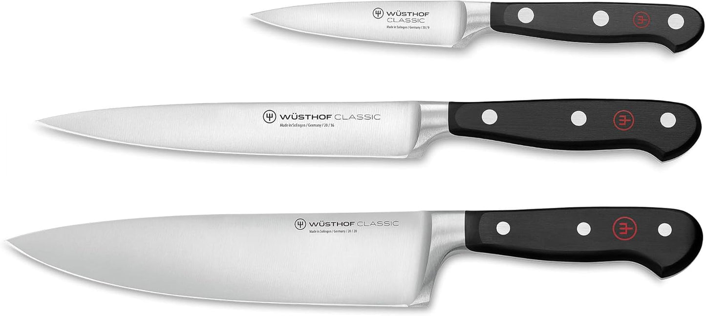 WÜSTHOF Classic 2-Piece Chef's Knife Set, Black