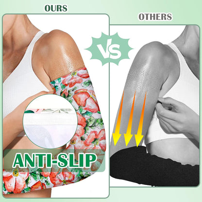 4 Pairs Gardening Sleeves Anti-Slip Arm Protection with Thumb Hole Sun Sleeve Cooling Arm Sleeves for Women Men Outdoor