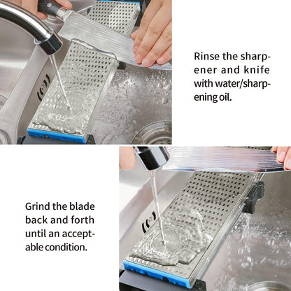 | DMD Double-Sided Diamond Sharpening Stone | Delux Diamond Whetstone | Professional Bench Stone | Knife Chisel Honing Stone| 10 Inch | (150/400#) | Durable Quality and Exquisite Design