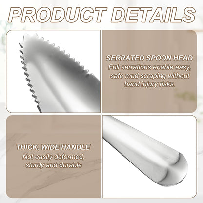 uxcell 4Pcs Grapefruit Spoons, Stainless Steel Fruit Utensils Spoon with Serrated Edge Thick Gauge Handle Grapefruit Knife Tool Mirror Finish for Citrus Melon Dessert, Purple