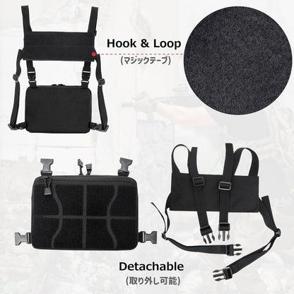 Azarxis Tactical Mini Belt Pouches, Multi-Purpose Small Battery Case Compact Utility EDC Card Slot Holder Waist Bags Military Molle Pack Sundries Storage Pack