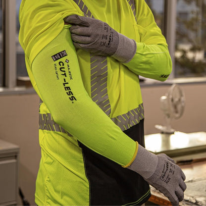 Majestic Glove Cut-Less Korplex Cut Resistant Sleeves w/Thumb Hole, Provide Arm and Wrist Protection