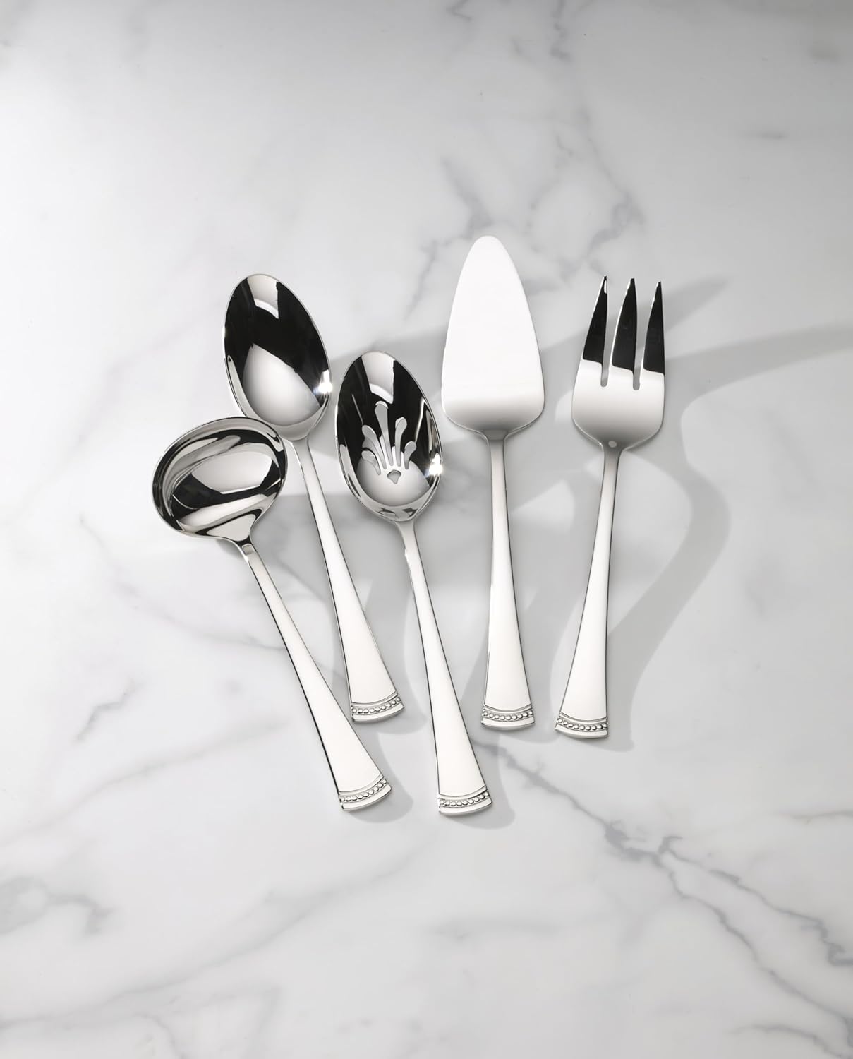 Lenox Silverware Set, Portola 12-Piece Steak Knife Flatware Set, Service For 12, Made Of 18/10 Stainless Steel, Dishwasher Safe, Home And Kitchen Utensils, Knives, Cutlery (Silver, 12 Piece)