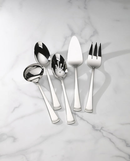 Lenox Silverware Set, Portola 12-Piece Steak Knife Flatware Set, Service For 12, Made Of 18/10 Stainless Steel, Dishwasher Safe, Home And Kitchen Utensils, Knives, Cutlery (Silver, 12 Piece)