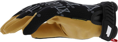 Mechanix Wear Material4x Original Gloves - Abrasion Resistant Gloves for Protecting Hands - Durable Synthetic Leather - Breathable - Comfort Fit - Machine Washable - Brown/Black - Medium