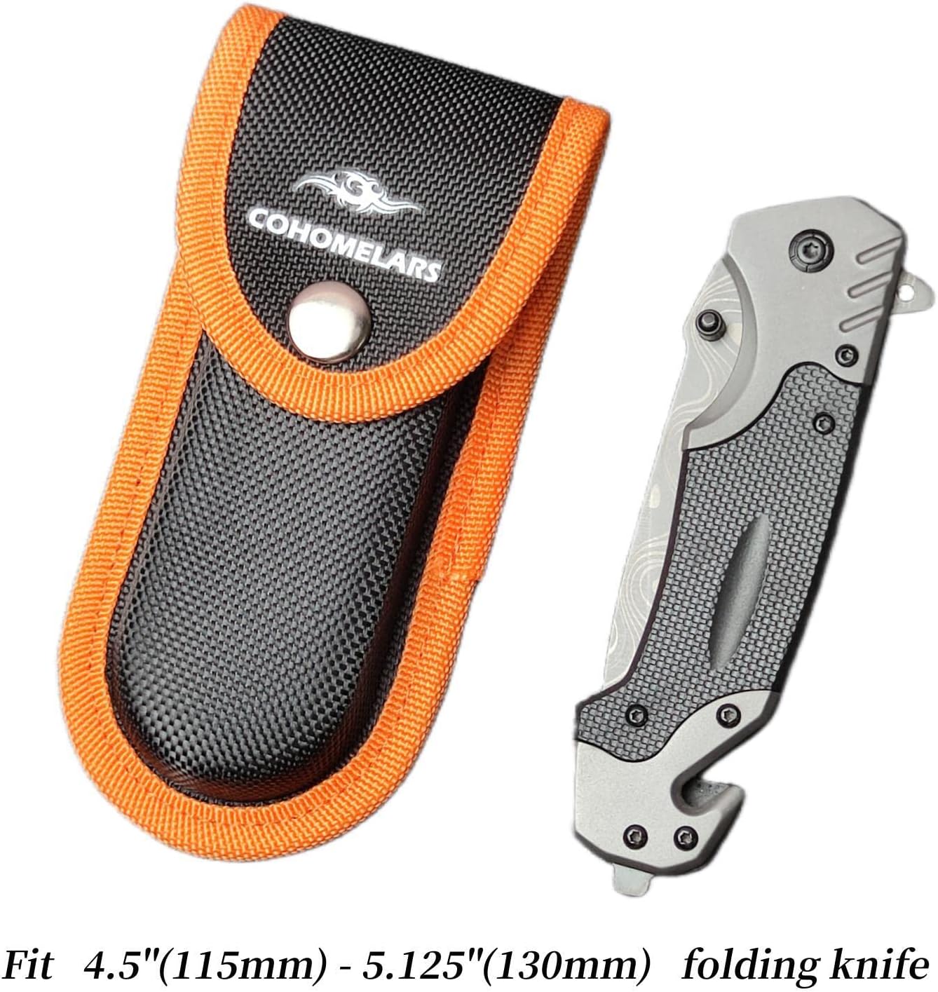 Nylon Sheath for 4''-4.25'' Multitool Knife,Horizontally Carry Knife Pouch Fits 4.25''-4.5'' Wide Folding Pocket Knife,Leatherman Tool Case,EDC Belt Holder COHOMELARS (Small Size)