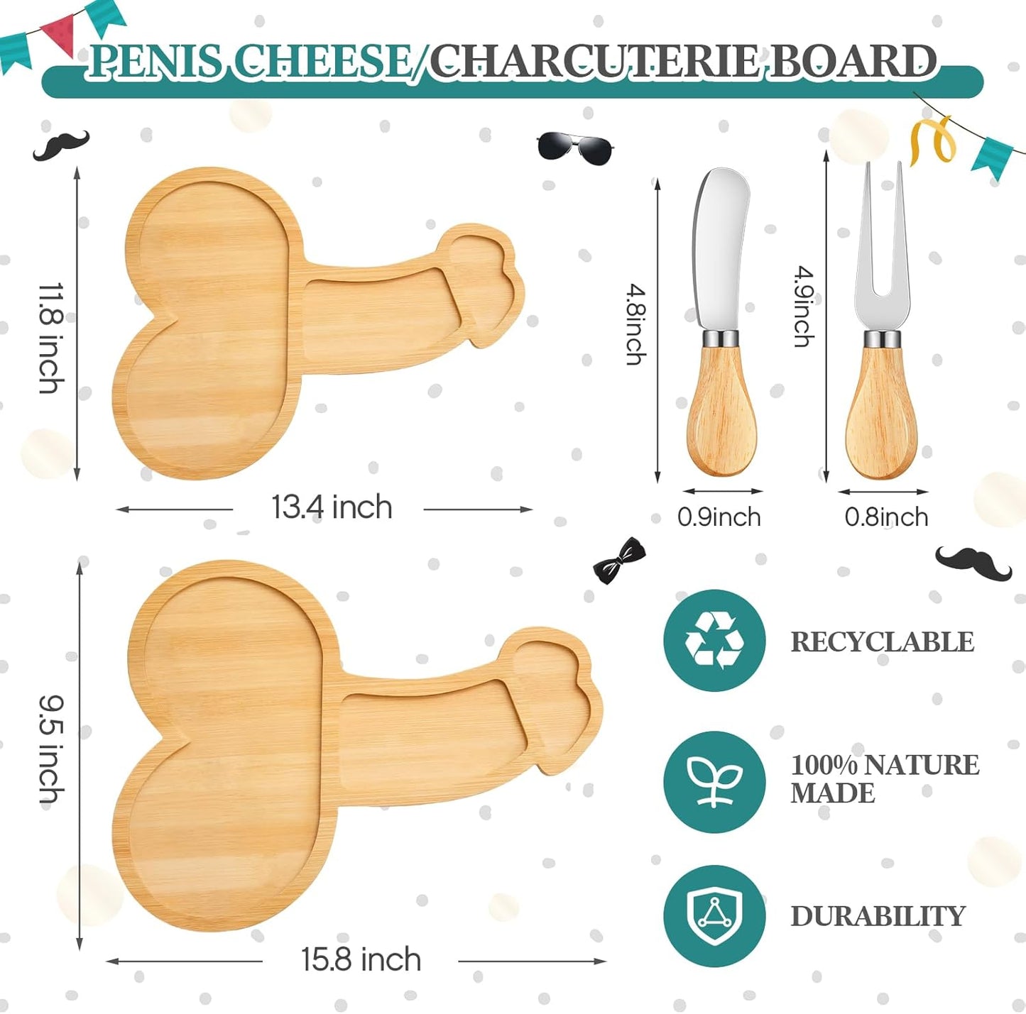 Ziliny Dog Paw Charcuterie Board Gift Set with Knives, Paw Print Cutting Cheese Board Dog Lovers Gifts for Women Acacia Wooden Puppy Platter for Christmas Housewarming Pet Lover Kitchen