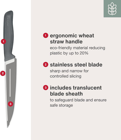 Zyliss Bread Knife - Serrated Bread Knife with Ergonomic Handle - Stainless Steel Kitchen Blade - Sharp Serrated Blade for Precision Slicing - Kitchen Tool for Everyday Use