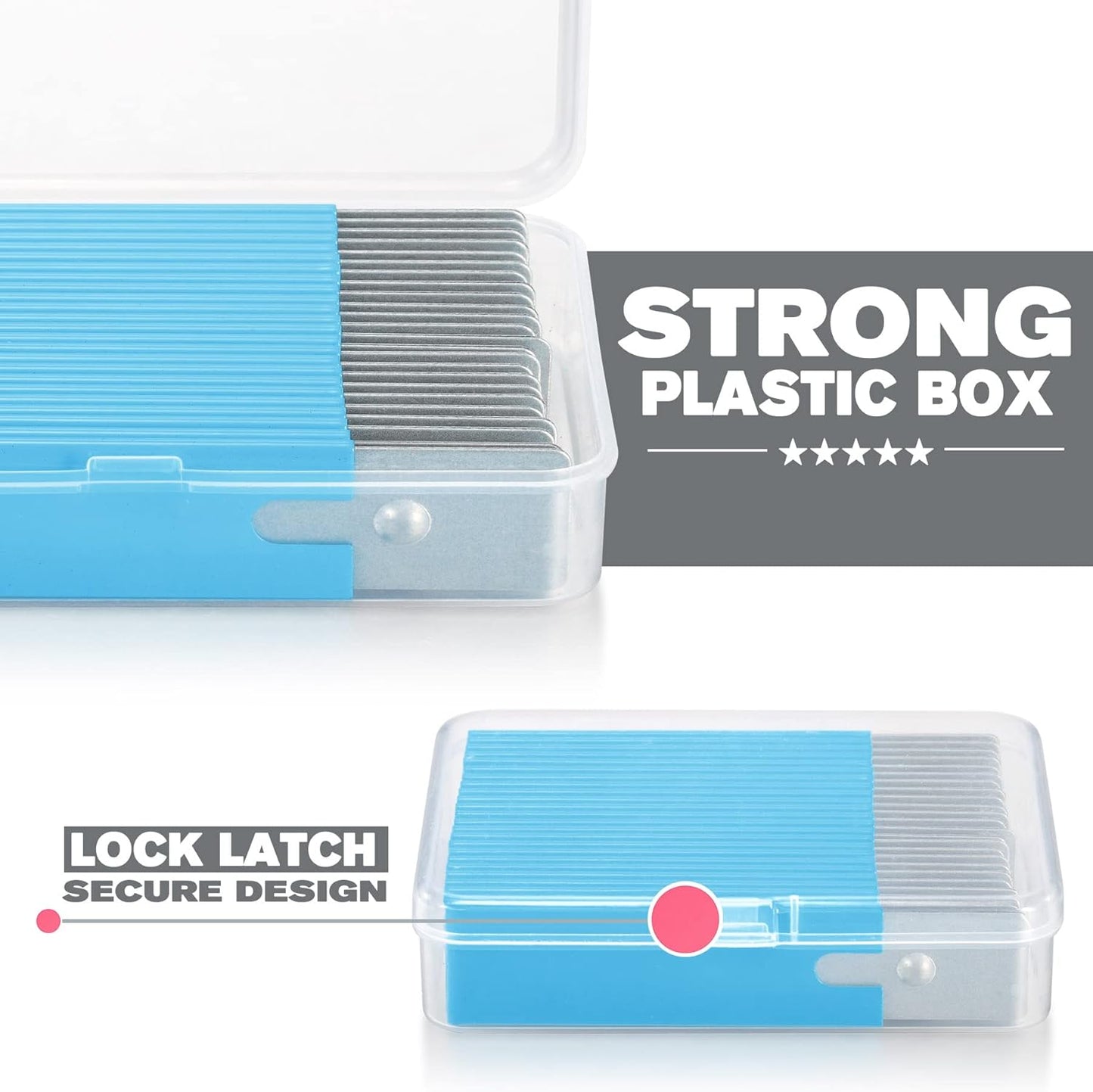 Lnchett Box Cutter, 12-Pack Retractable Cardboard Mini Box Cutter for Packages, Boxes and Paper, All Metal Tough Sheath, Functional Basic Cutter with Case, Lock Ball Design