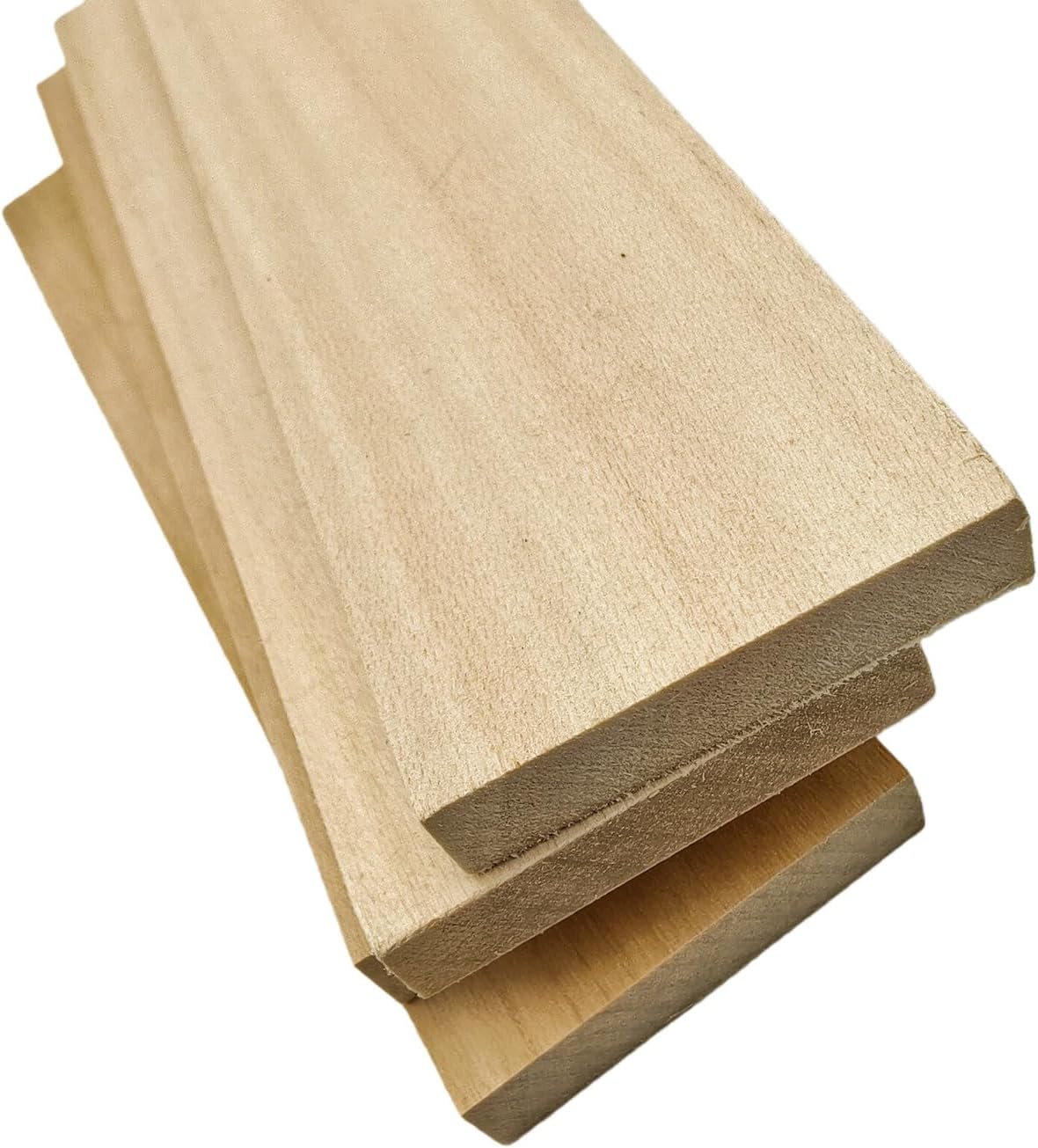 Unfinished Basswood Blocks for Crafts, Wood Craft Panels for Art, Engraving, Painting, DIY Projects, Chip Carving, Fretwork (7.87 x 3.93 x 0.78 in)