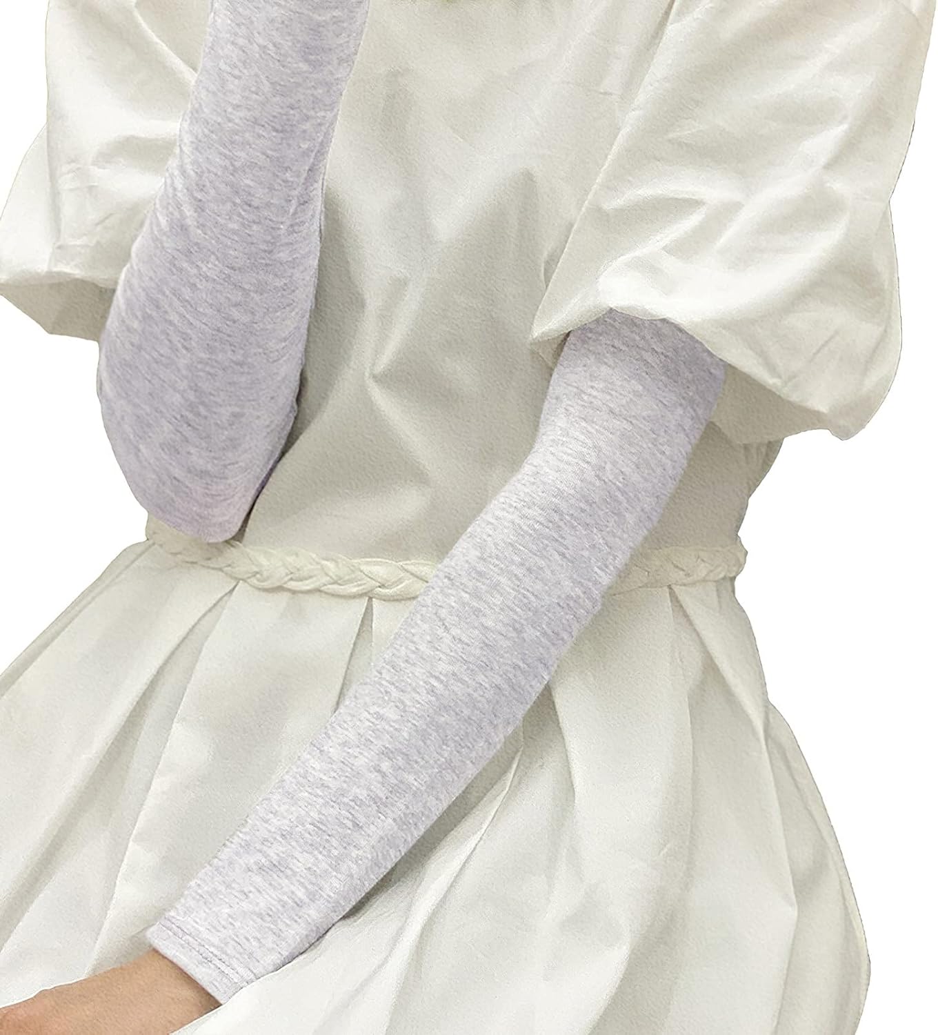 amokk Long Arm Sleeves for Women Cooling UV Sun Protection Sleeves to Cover Arms Gardening Sleeves