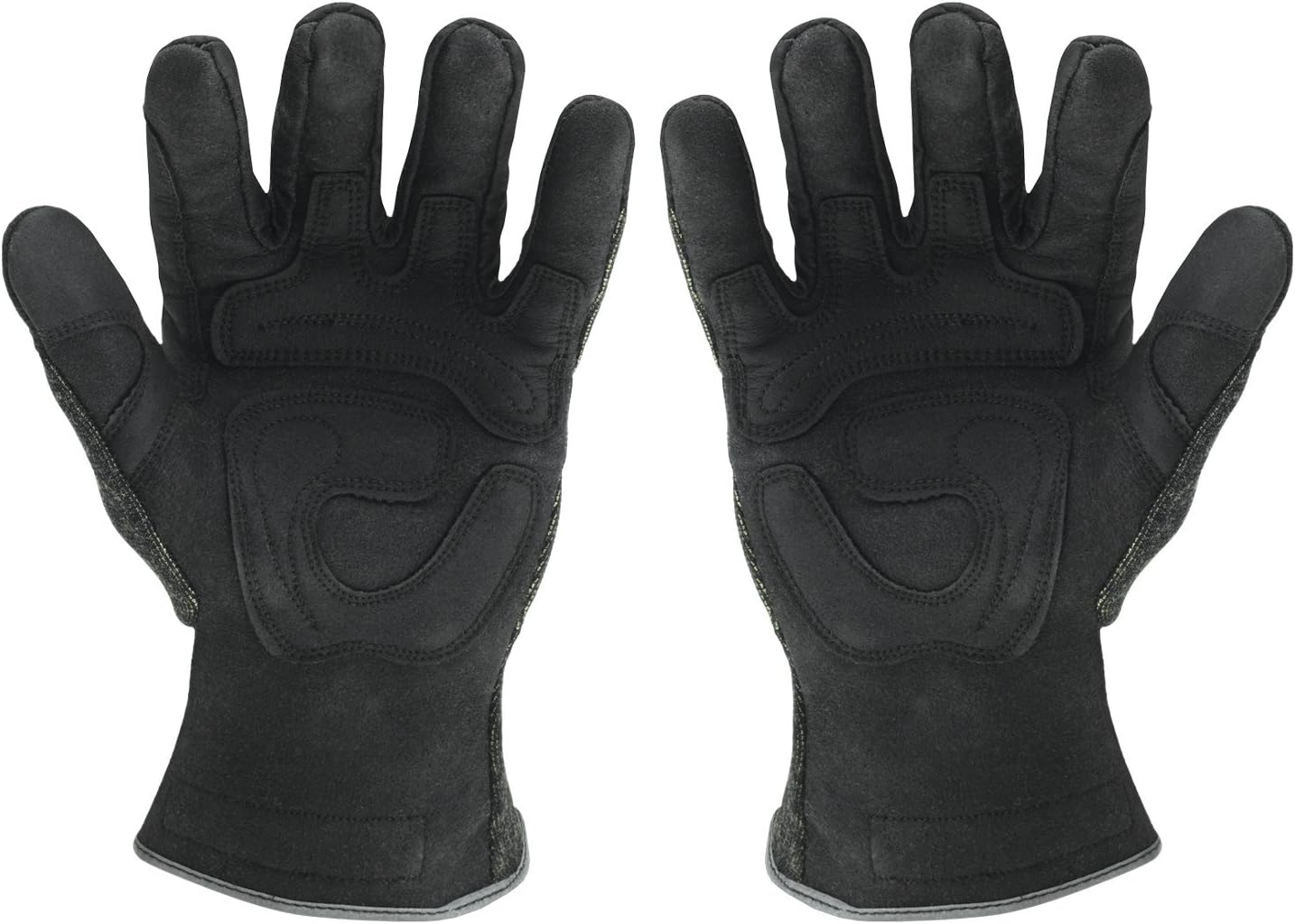 Ironclad HEATWORX REINFORCED; Heat and Cut Resistant Gloves, Palm Heat Protection Rated up to 450°F, (1 Pair), Black