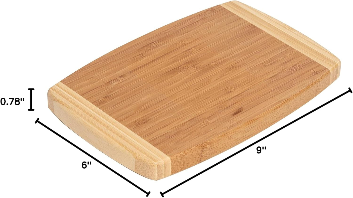 Joyce Chen Bamboo Cutting Board Set 5 Pack (Compact, Small, Medium, Large, and XL)