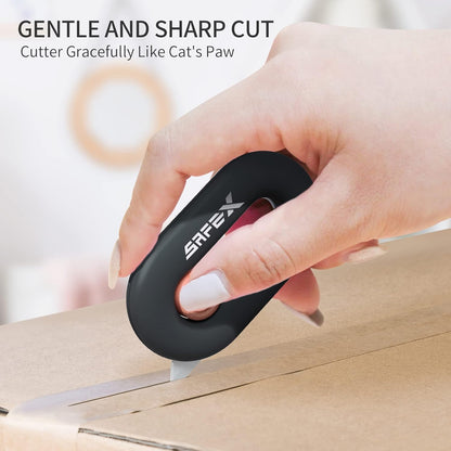 Box Cutter Retractable, Box Opener, Ceramic Box Cutter, Built-In Magnetic, Mini Box Cutter, Safety Box Cutter, Cute Box Cutter, Small Box Cutter For Women, Package Opener, Box Opener Tool (PINK)