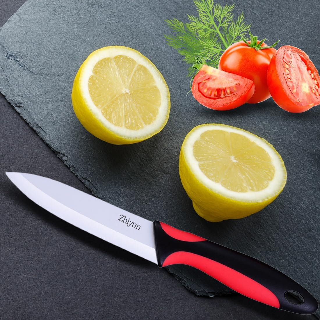 3 PCS Colorful Knivies Set, 4 Inch Ceramic knife 3 PCS Knives with Zirconia Blade and Sheath Covers,use for meat fruit vegetable and bread (green blue and pink)
